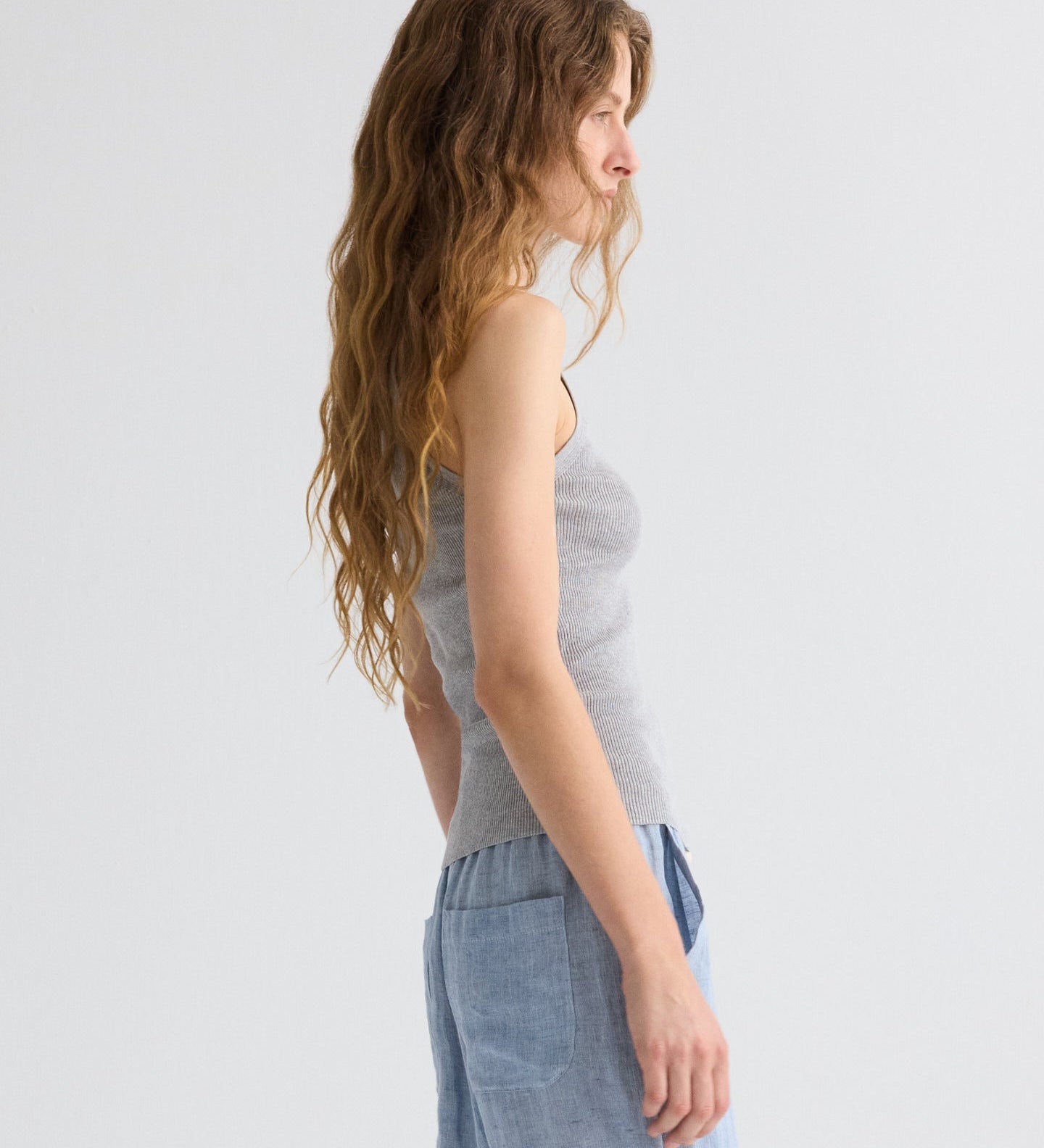 TWP - Harbor Tank in Cotton Silk