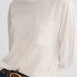 TWP - Long Sleeve True Crewneck in Superfine Cashmere