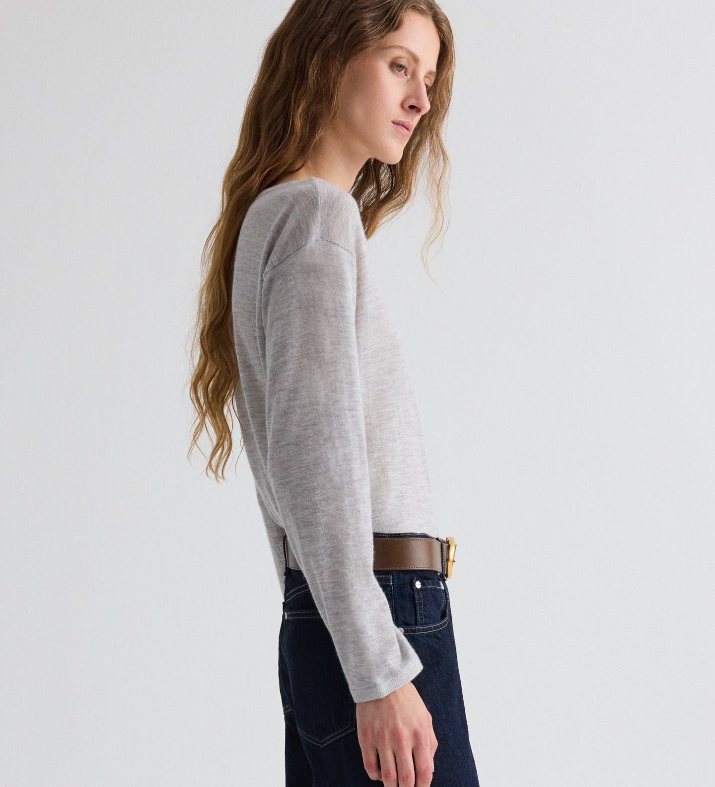 TWP - Long Sleeve True Crewneck in Superfine Cashmere