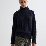 TWP - Traveling T Neck Sweater in Italian Cashmere