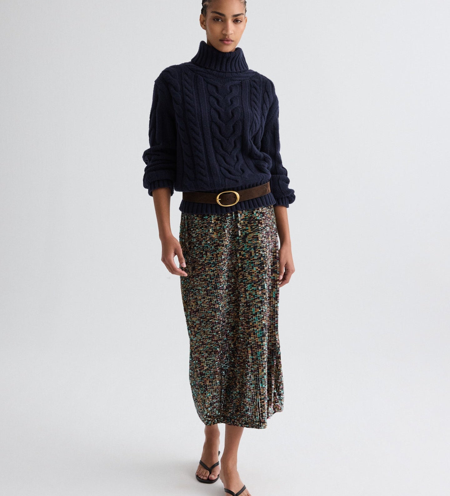 TWP - Traveling T Neck Sweater in Italian Cashmere