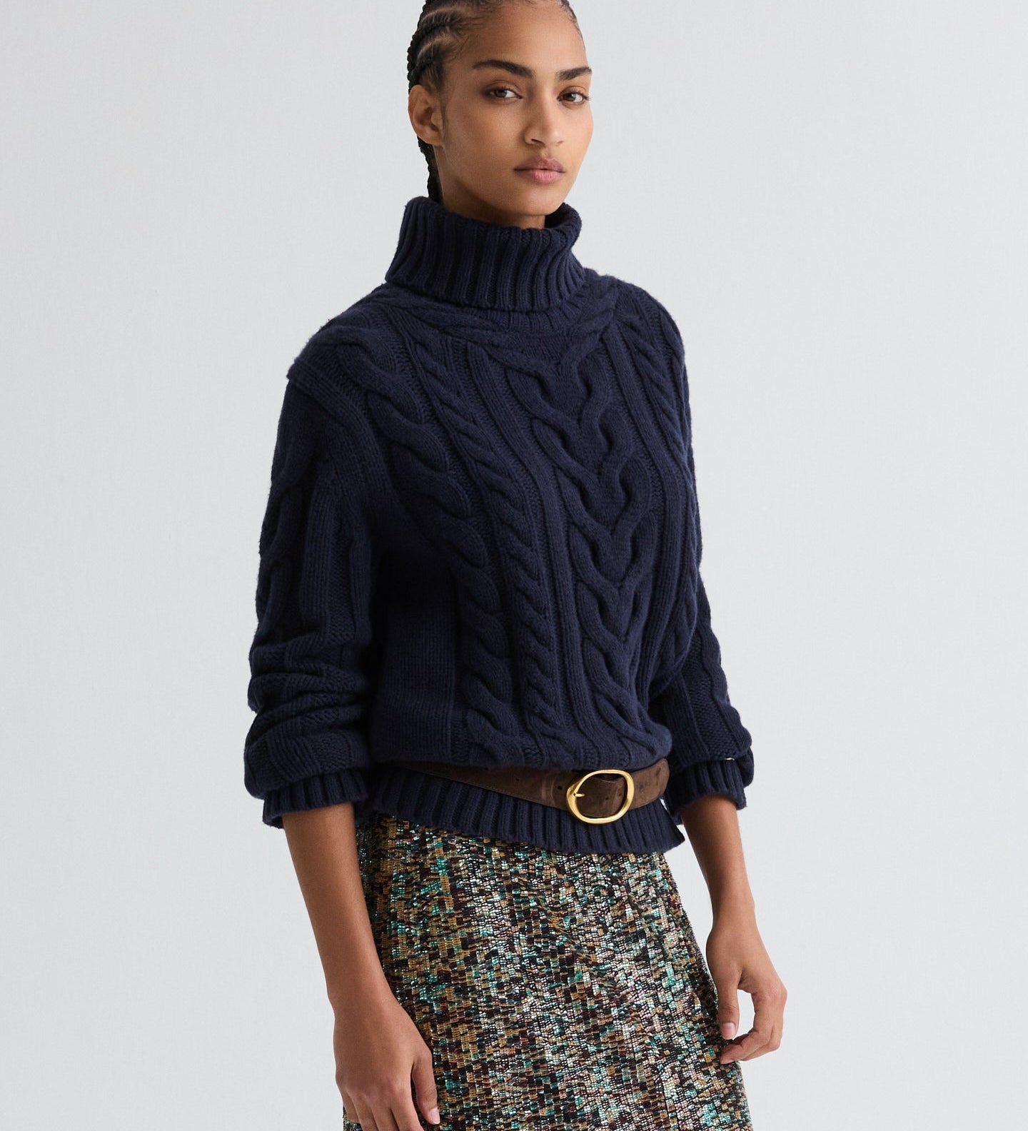 TWP - Traveling T Neck Sweater in Italian Cashmere