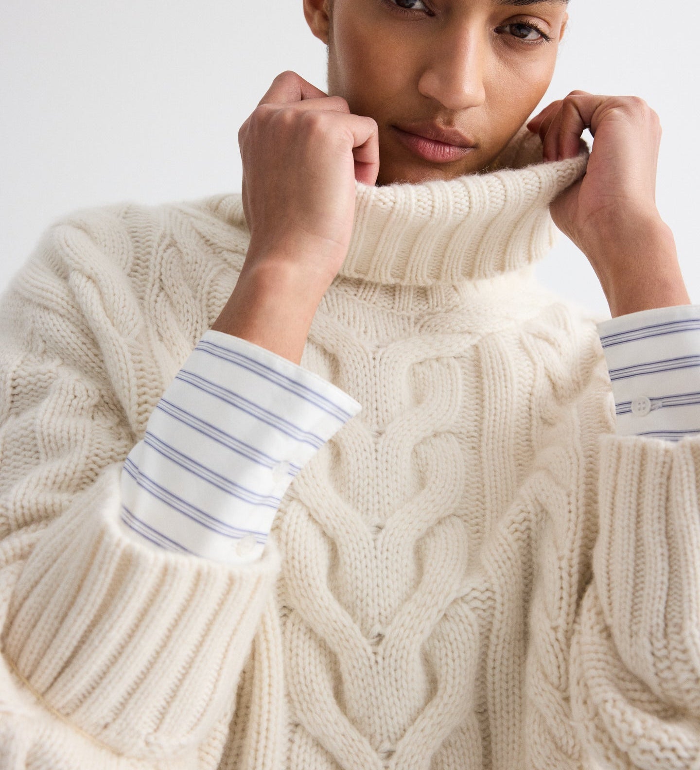 TWP - Traveling T Neck Sweater in Italian Cashmere