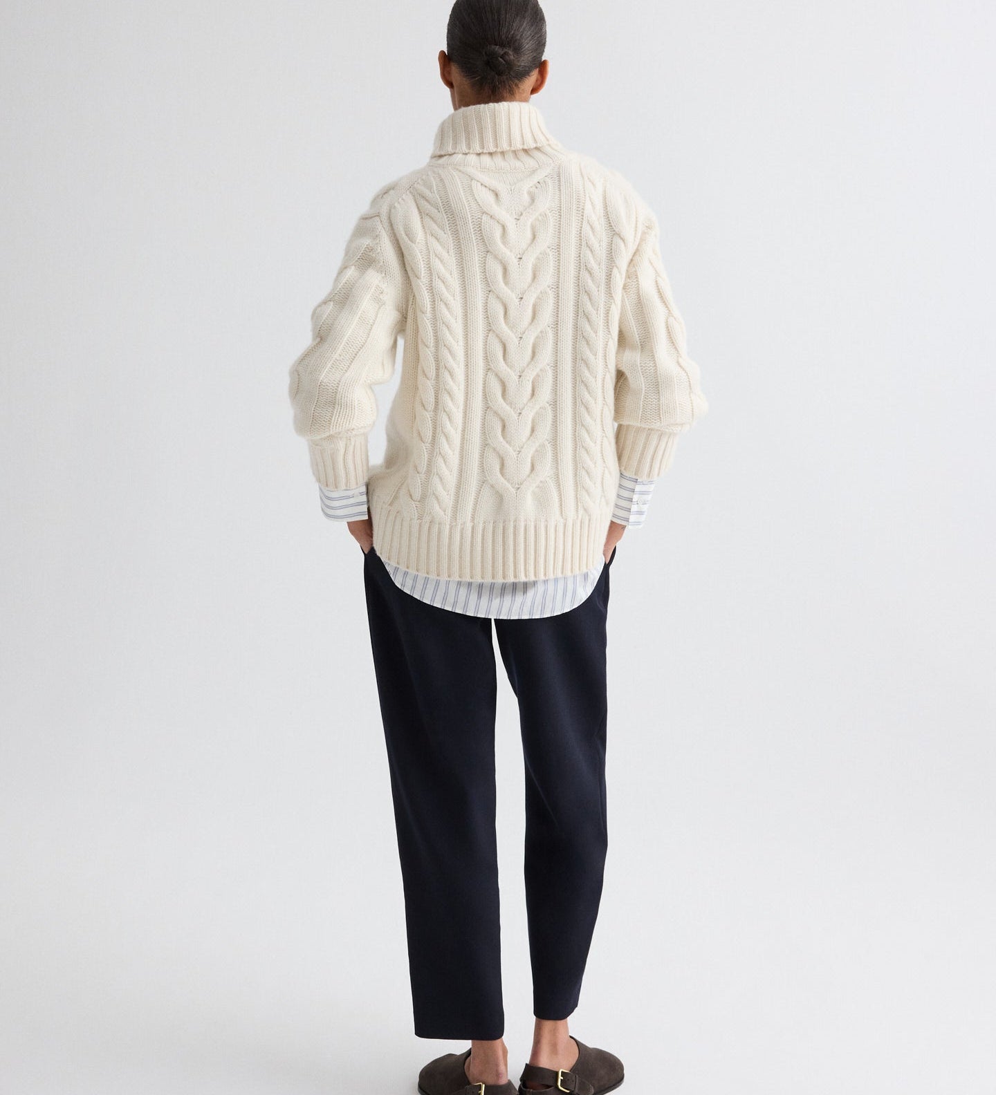 TWP - Traveling T Neck Sweater in Italian Cashmere