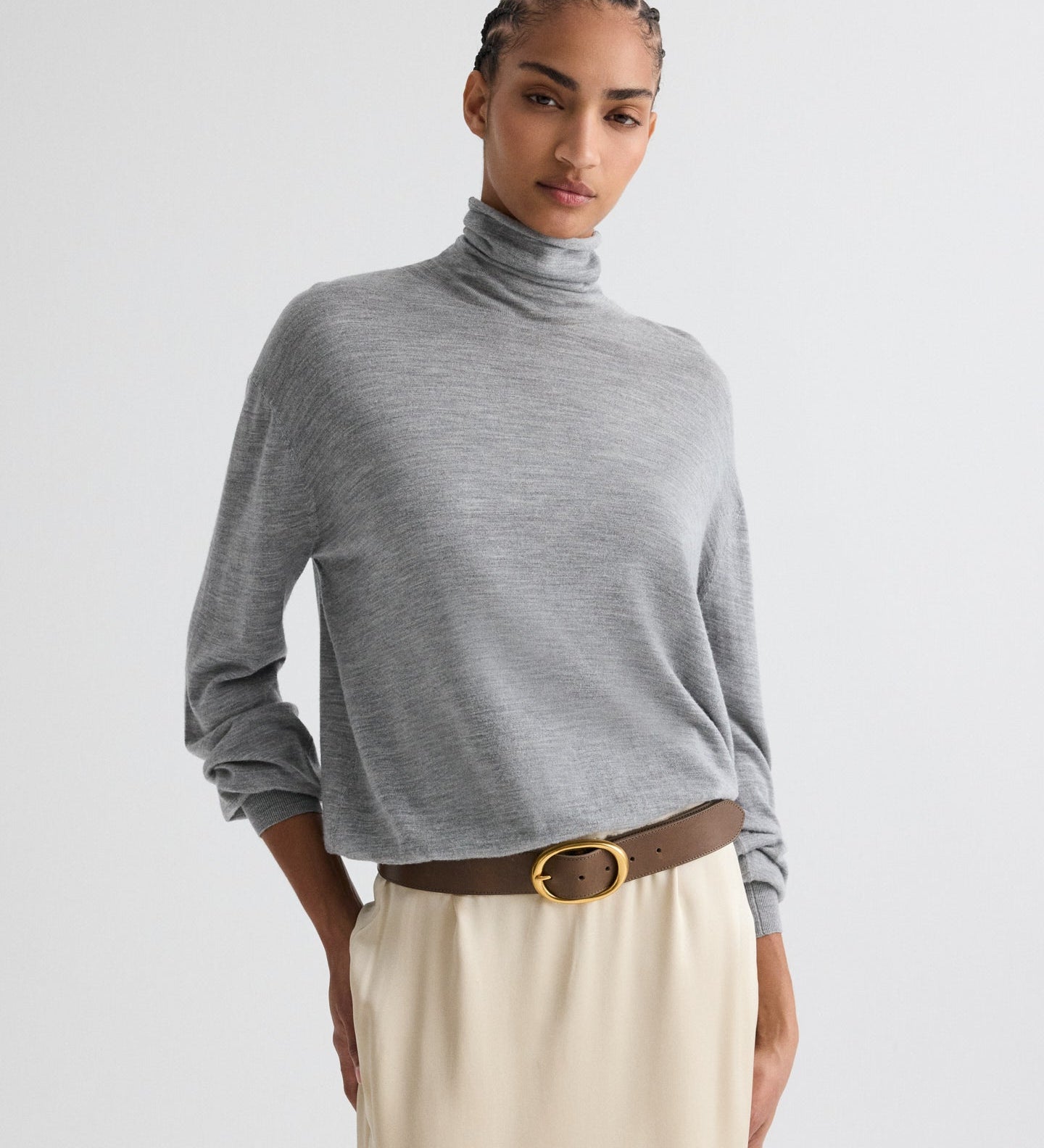 TWP - Easy Turtle Sweater in Wool Silk
