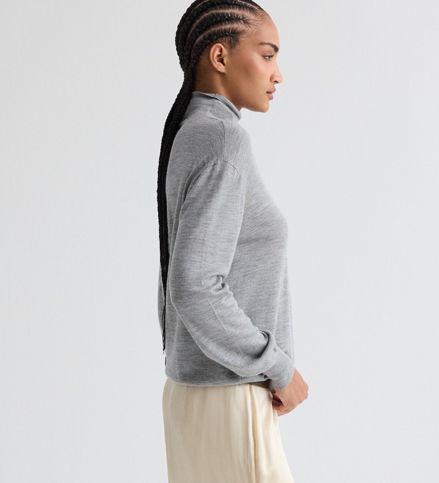 TWP - Easy Turtle Sweater in Wool Silk