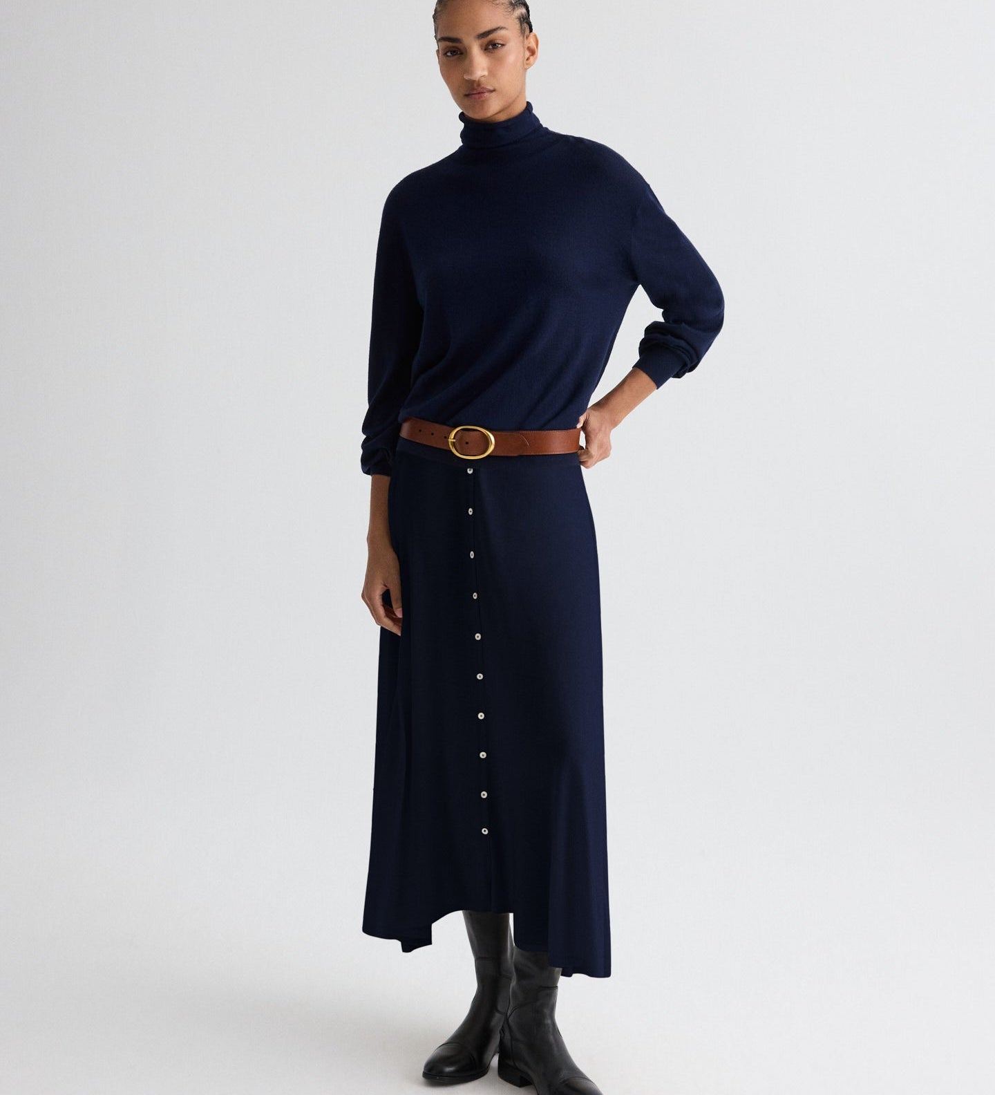 TWP - Easy Turtle Sweater in Wool Silk