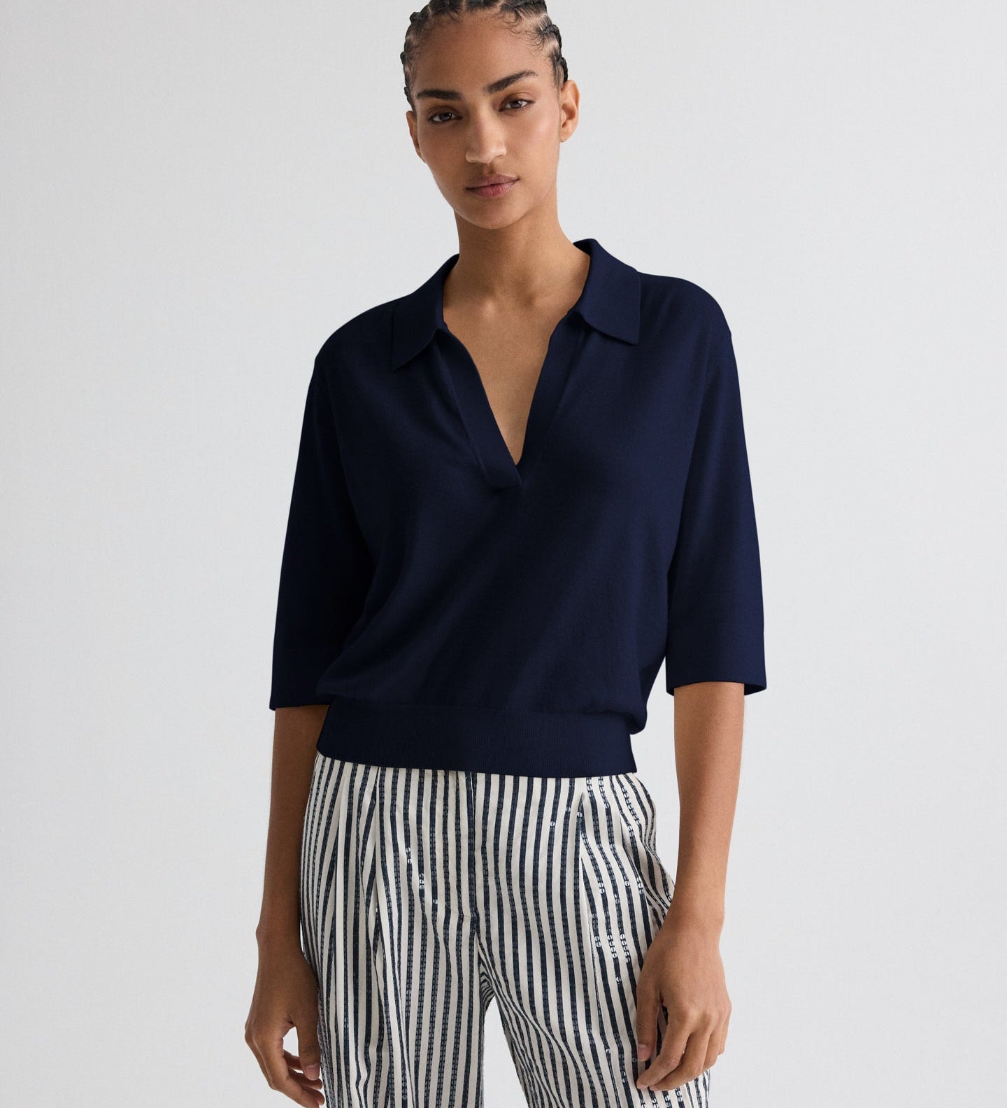 TWP - The Polo Sweater in Wool Silk