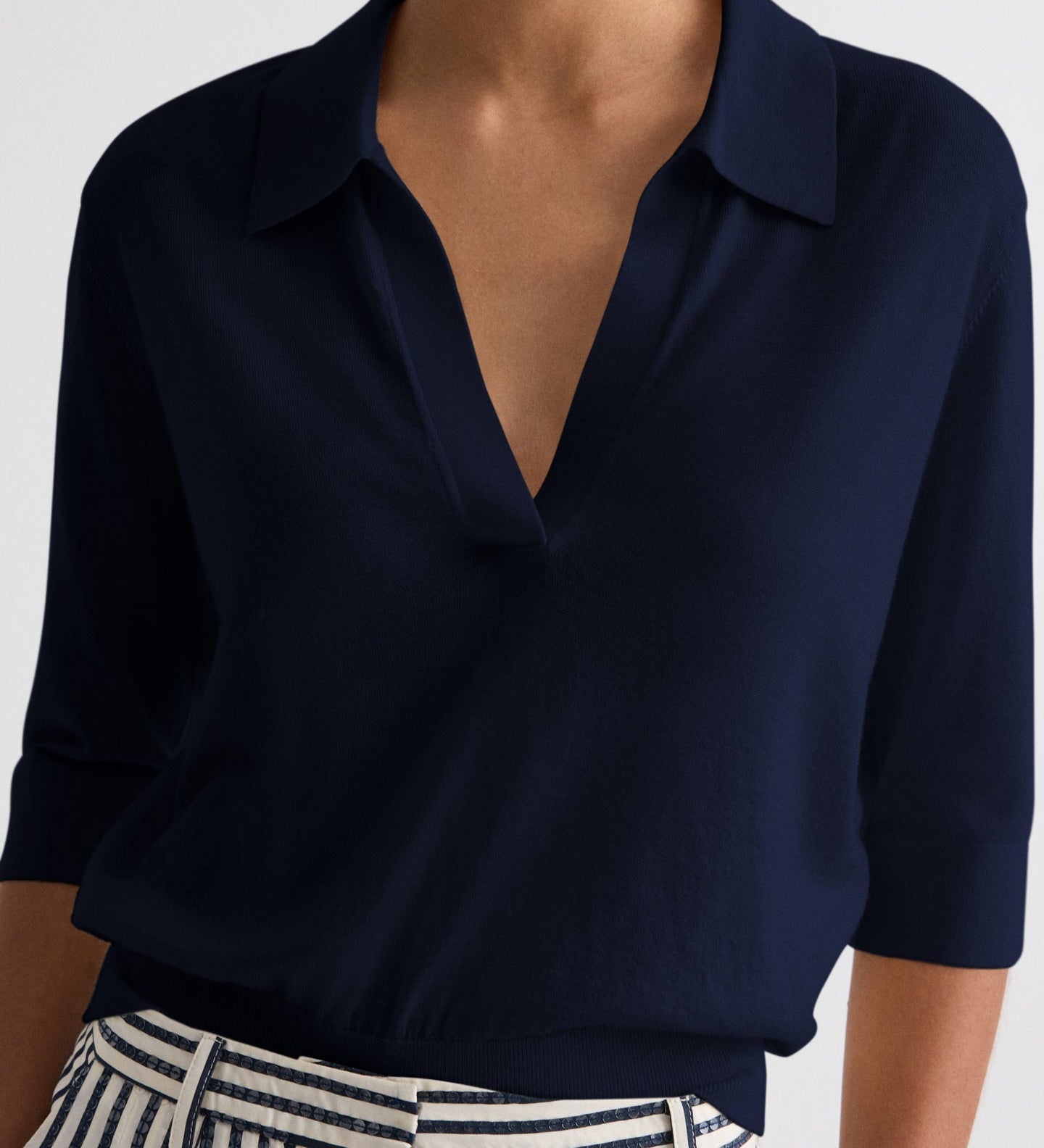 TWP - The Polo Sweater in Wool Silk