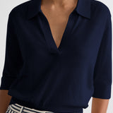 TWP - The Polo Sweater in Wool Silk