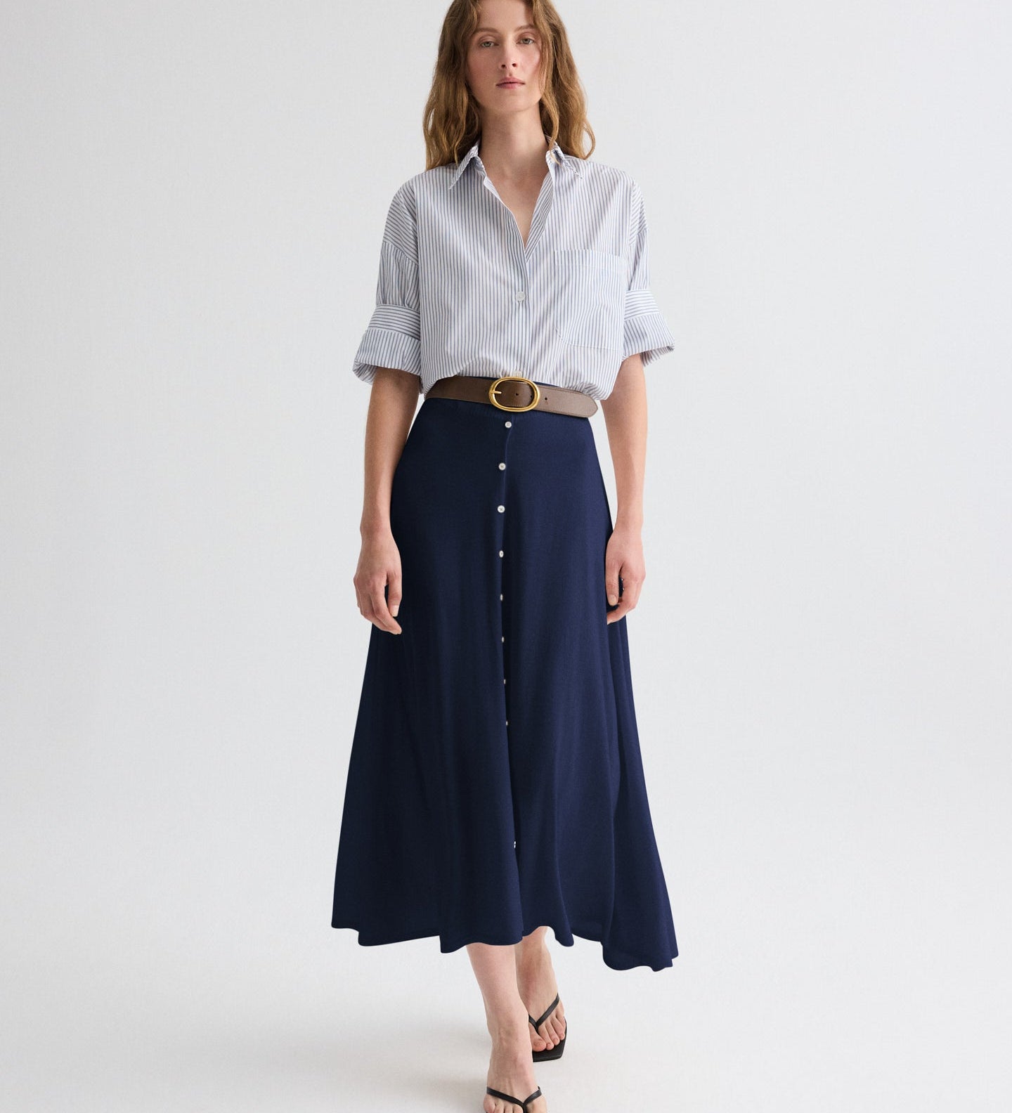 TWP - The Skirted One Skirt in Wool Silk