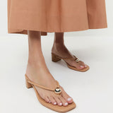 Loeffler Randall - Odessa Dune Leather Heeled Sandal