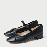 Loeffler Randall - Odile Black Leather Ballet Pump