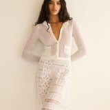 DÔEN - ODILLE CARDIGAN -- SALT