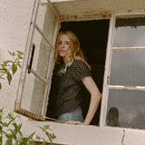 DÔEN - OLETA TOP -- NOIR DOT