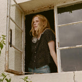 DÔEN - OLETA TOP -- NOIR DOT