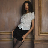 DÔEN - OLETA TOP -- SEA SALT DOT