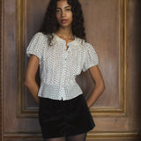 DÔEN - OLETA TOP -- SEA SALT DOT