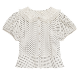 DÔEN - OLETA TOP -- SEA SALT DOT