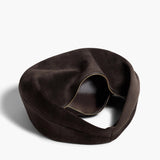 Khaite - Medium Olivia Hobo in Dark Brown Suede