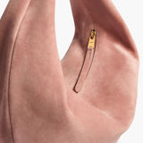 Khaite - Medium Olivia Hobo in Dusty Pink Suede