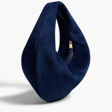 Khaite - Medium Olivia Hobo in Midnight Suede