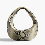 Khaite - Medium Olivia Hobo in Natural Python - Embossed Leather