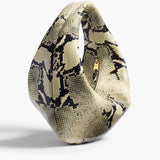 Khaite - Medium Olivia Hobo in Natural Python-Embossed Leather