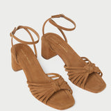 Loeffler Randall - Olivia Cacao Knot Mid-Heel Sandal