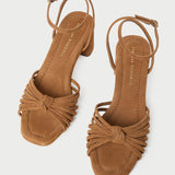 Loeffler Randall - Olivia Cacao Knot Mid-Heel Sandal