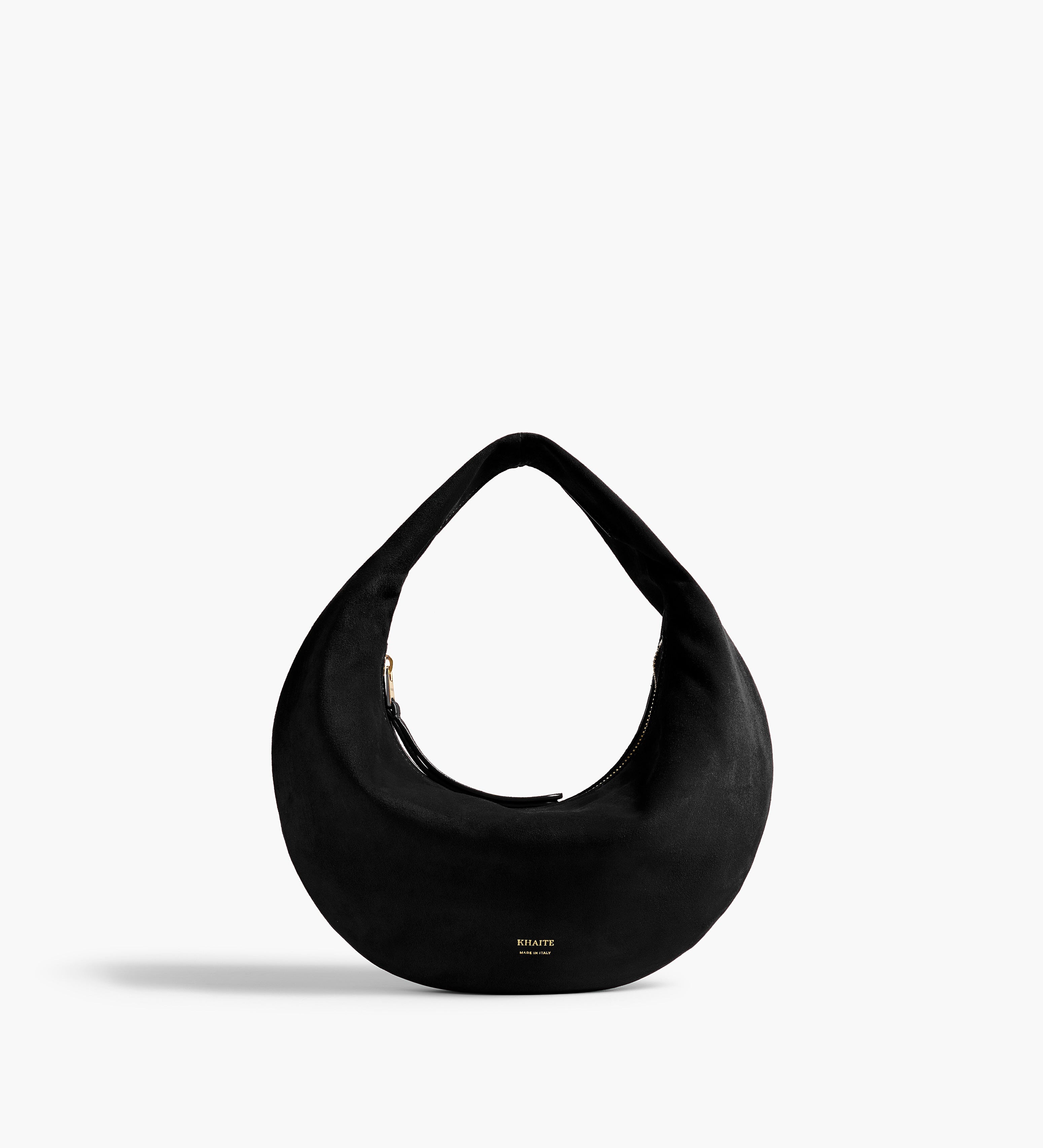Khaite - Mini Olivia Hobo in Black Suede