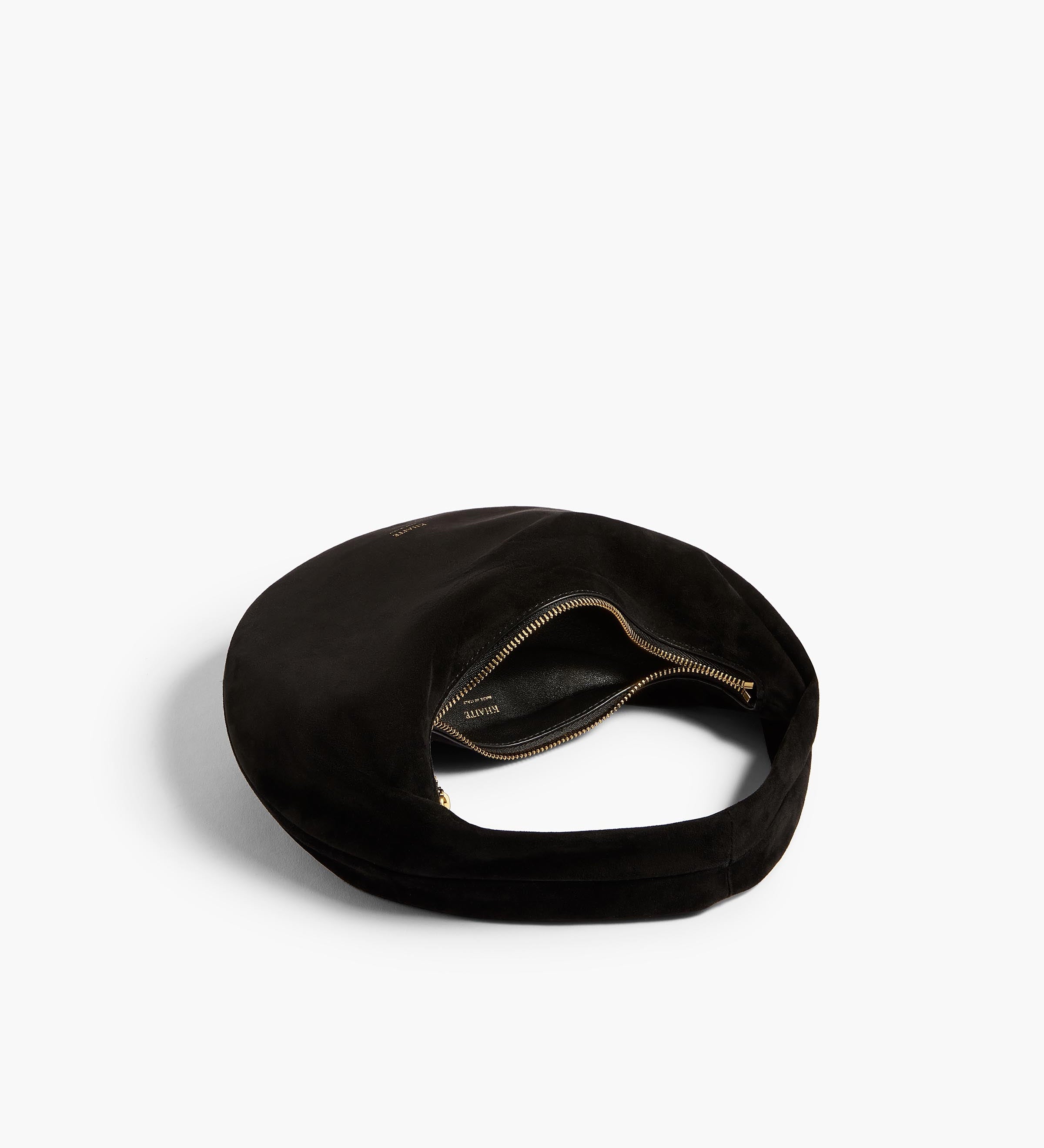 Khaite - Mini Olivia Hobo in Black Suede