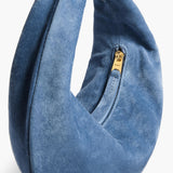 Khaite - Mini Olivia Hobo in Cloud Iris Suede