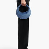 Khaite - Mini Olivia Hobo in Cloud Iris Suede