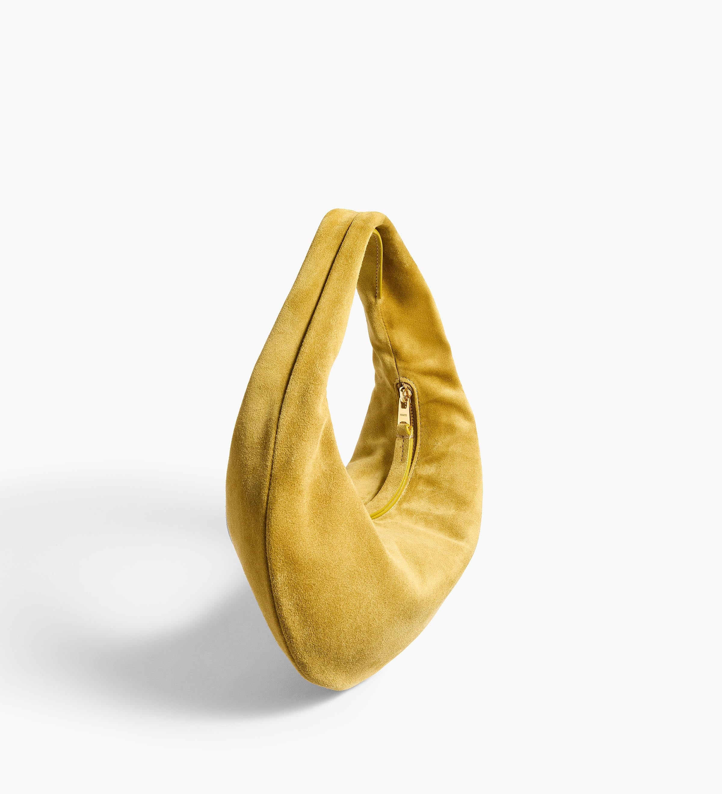 Khaite - Mini Olivia Hobo in Golden Olive Suede