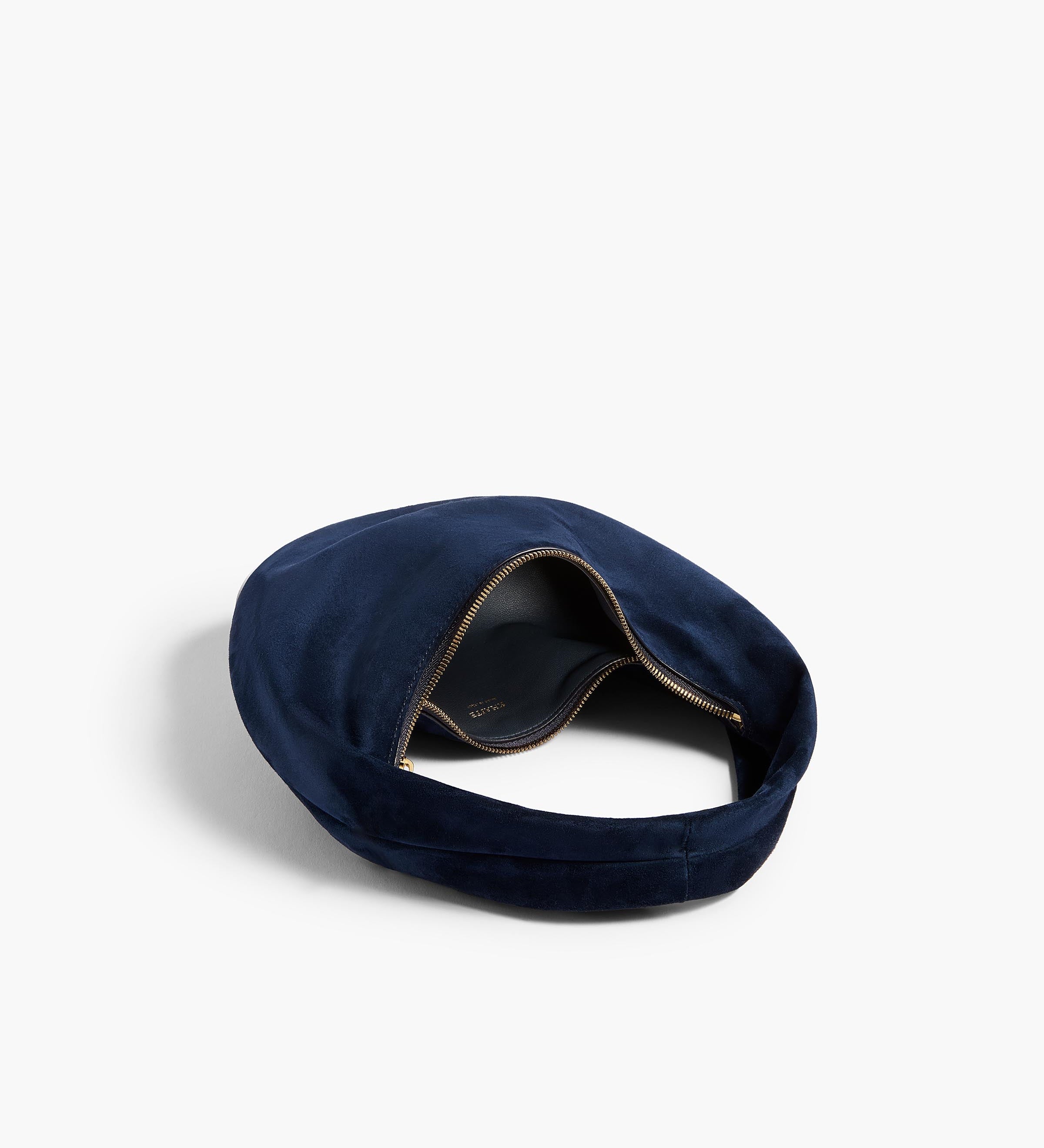 Khaite - Mini Olivia Hobo in Midnight Navy Suede