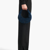 Khaite - Mini Olivia Hobo in Midnight Navy Suede