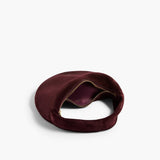 Khaite - Mini Olivia Hobo in Rouge Noir Suede