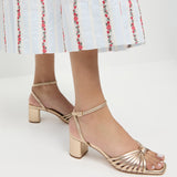 Loeffler Randall - Olivia Champagne Knot Mid-Heel