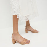 Loeffler Randall - Olivia Dune Knot Mid-Heel Sandal