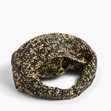 Khaite - Medium Olivia Hobo in Black and White Raffia