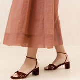 Loeffler Randall - Olivia Sienna Knot Mid-Heel Sandal