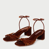 Loeffler Randall - Olivia Sienna Knot Mid-Heel Sandal