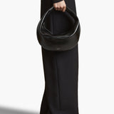 Khaite - Medium Olivia Hobo in Black Crackle Patent Leather