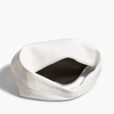 Khaite - Medium Olivia Hobo in Optic White Crackle Patent Leather