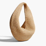 Khaite - Medium Olivia Hobo in Natural Raffia