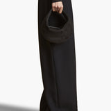Khaite - Small Olivia Hobo with Hardware in Black Suede