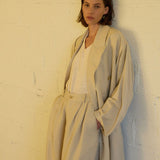 Jamie Haller - The Linen Baggy Trench Coat in Stone