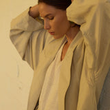 Jamie Haller - The Linen Baggy Trench Coat in Stone