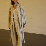Jamie Haller - The Linen Baggy Trench Coat in Stone
